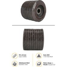 RTRMAX RDF11540 Alüminyum Oksit Flap Disk 115 mm - Kum: #40 - 10 Adet