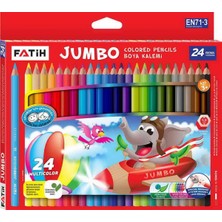Fatih 33350 Kuruboya Kalemi Jumbo 24 Renk Tam Boy