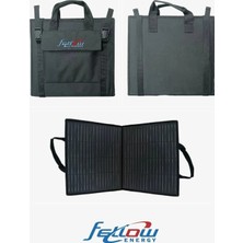 goboenergy 50W Katlanabilir Çanta Tipi Solar Güneş Panel Seti Hafif ve Taşınabilir Enerji Çözümü
