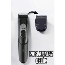 Renas Store Saç Sakal Vücut Şarjlı Kablosuz Tıraş Makinesi Profesyonel Paslanmaz Çelik