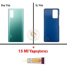 Arsking Xiaomi Redmi Note 10 Pro Aurora Yeşili Arka Pil Kapağı Batarya Kapağı + B-7000 Yapıştırıcı