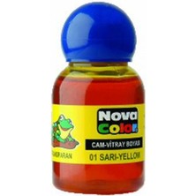 Nova Color NC-149 Cam Boyasi Su Bazli 25ML Sari