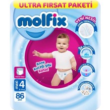 Renas Store Üreticiniz Külot Bez Ultra Fırsat Paketi 4 Beden 9-14 kg 86 Adet