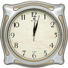 Bg Store Bellisima BL-1056 Serisi Klasik Kadran Sessiz Akar 30 cm Duvar Saati Gri-Gold