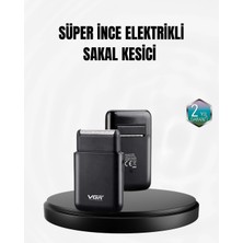 Renas Store Taşınabilir Elektrikli Tıraş Makinesi USB Şarjlı 5W Motor ve 0.3 mm Hassas Kesim