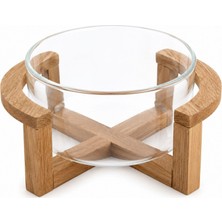 Balsa Akasya Ayaklı Sunum 15*7 cm