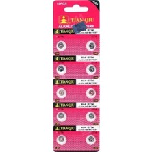 Renas Store Tıanqıu Ag4 LR626/377 Alkalin 10'lu Düğme Pil