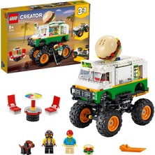 LEGO Creator Canavar Hamburger Kamyonu 31104 - Araba Seven Çocuklar Için Yaratıcı Oyuncak Yapım Seti