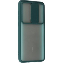 Renas Store Newface Xiaomi Redmi Note 8 Pro Kılıf Palm Buzlu Kamera Sürgülü Silikon - Yeşil