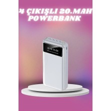 Astraltech 4 Çıkışlı 20.000 Mah Powerbank Taşınabilir Çoklu Giriş