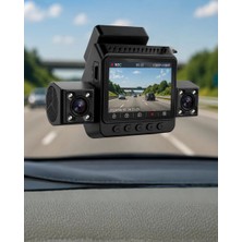 Renas Store Araç Ön Arka Iç Kamera Sistemi Full Hd Hareket Sensörlü Kayıt Cihazı