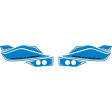 Gp Kompozit Zontes ZT368T-G 2026 Uyumlu Elcik Sticker Mavi