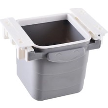 Renas Store Mini Masa Çöp Kovası Plastik Tezgah Altı Geri Çekilebilir Yapışkanlı Görünmez Bölme Pratik
