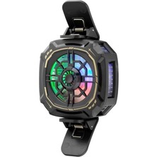 Renas Store Telefon Buz Soğutucu Fan Mıknatıs ve Klips Rgb Siyah HDX4381