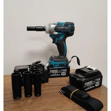 Bozyel Somun Sıkma-Sökme MAKİNESİ-450 Nm Torklu-Kömürsüz Motor-Çift Akülü Full Set-2 Yıl Garantili