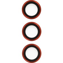 TeknoKapsül Galaxy S23 Metal Kamera Lens - Kırmızı