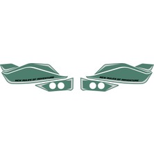 Gp Kompozit Zontes ZT250T-G 2026 Uyumlu Elcik Sticker Yeşil