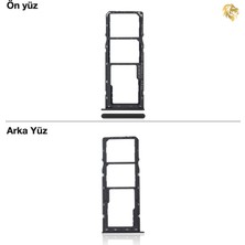 Arsking Galaxy A12 Sim Iç Yuvası Çiftli Siyah Çiftli Sim Yuvası Ikili Sim Tepsisi Çiftli Sim Aparatı Dual Sim Çekmecesi