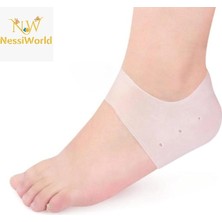 Renas Store Mey Ithalat® Silikon Topuk Çorabı Beyaz Renk