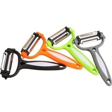 Bg Store 3’ü 1 Arada Döner Başlıklı Sebze ve Meyve Soyacağı – Paslanmaz Çelik Bıçaklı, Ergonomik Saplı, Çok Amaçlı Mutfak Soyacağı