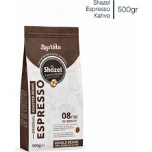 Shazel Espresso Kahve - Çekirdek - Flat Bottom 1000 gr.- Adet