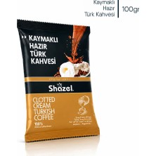 Shazel Kaymaklı Hazır Türk Kahvesi 100 gr Lezzetli Aromasıyla Pratik Hazırlama İmkanı Sunar