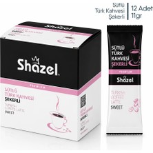 Shazel Hazır Sütlü Türk Kahvesi 11g x 12li - Şekerli