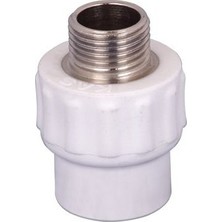 Kap Kaç Pvc Boru Pprc Dış Dişli Rekor 25X1/2 10 Adet