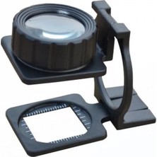 Renas Store Tekstilciler Için  Kumaş Kontrolü Büyüteç Katlanan Metal 15X Büyütme