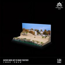 Moreart MO901317 1:64 Fujiwara Tofu Shop LED Işıklı Diorama Initial D Model Araç Sergileme Standı