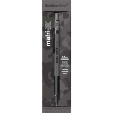 Scrikss Matri-X Versatil Kalem (Mekanik Uçlu Kurşun Kalem) 0.5 Mm Gri Şeffaf Ambalaj