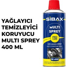 Sibax SB 4000 Yağlayıcı, Pas Önleyici ve Temizleyici Multi Sprey 400 ml