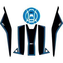 Gp Kompozit Zontes ZT368T-G 2026 Uyumlu Tank Pad Mavi