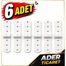 Ader 6 Adet Beyaz Panjur Menteşesi