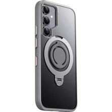 Eseno Select Samsung Galaxy S24 ile Uyumlu Avatar 360 Dönen MagSafe Kapak Titan Gri