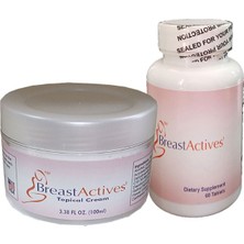 Kap Kaç Breast Actives Breastactives 100 ml Krem + 60 Lı Caps + Kadın Göğüsözel Takımı