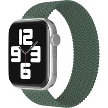 Renas Store Newface Apple Watch 38MM Ayarlı Solo Silikon Kordon - Haki Yeşil
