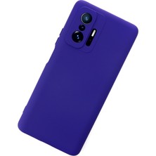 Kap Kaç Mi 11T Pro Kılıf Nano Içi Kadife Silikon - Mor
