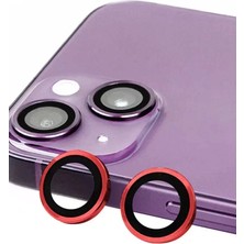 Renas Store Newface Apple Iphone 14 Plus Raze Metal Kamera Lens - Kırmızı