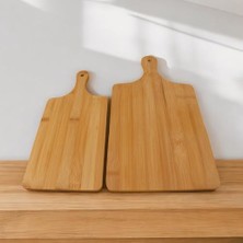 Bg Store 2 Boy Bambu Kesme Tahtası Seti, Bambu Kesim Tahtası, Bambu Et Tahtası | Pratik ve Dayanıklı 2 Boy Bambu Kesme Tahtası Seti - Mutfakta Kesme Işlemlerini Kolaylaştırın!