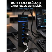 Valor 7 Port USB 3.0 Hub 5gbps Süper Hızlı USB Çoklayıcı