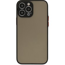 Kap Kaç iPhone 13 Pro Max Kılıf Montreal Silikon Kapak - Siyah