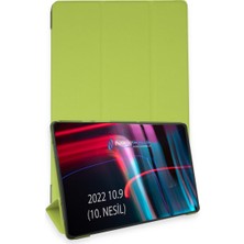 Kap Kaç iPad 2022 10.9 (10.nesil) Kılıf Tablet Smart Kılıf - Açık Yeşil