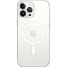 TeknoKapsül iPhone 15 Pro Kılıf Magneticsafe Şeffaf Silikon - Şeffaf