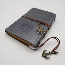 Renas Store Deri Defter Gri