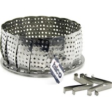 Renas Store Metal Buharda Sebze Pişirici Sepet - Haşlama Aparatı (5047)