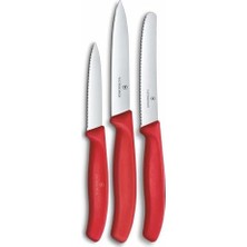 Bg Store 6.7111.34C1 Swiss Classic 3lü Bıçak Set, Kırmızı