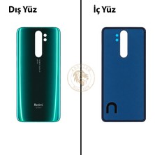 Arsking Xiaomi Redmi Note 8 Pro Orman Yeşili Arka Pil Kapağı Batarya Kapağı Lazer Kesim Back Cover