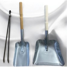 Yılmaz Nargile 2 Adet Kürek ve Maşa Seti ,küçük Boy ve Büyük Boy Kürek,silme Demir Kömür Maşası.soba Şömine Mangal Kömür ve Köz Için Ideal Set
