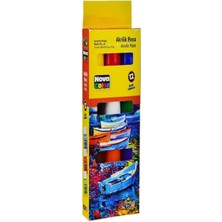 Nova Color NC-2008 Akrilik Boya Şişe 17 ml 12 Li